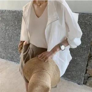 2컬러 썸머 여름 루즈핏 허리조임 점퍼 간절기 간절기점퍼 미니점퍼 잠바 숏점퍼 여름점퍼