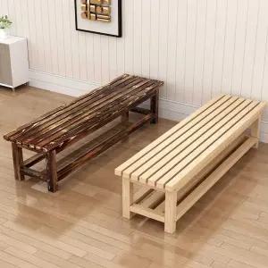 원목 나무벤치 긴의자 야외 공원 사우나 탈의실 웨이팅 장의자