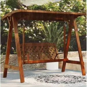 카페 감성 그네 펜션 바다 스윙 벤치 원목 의자