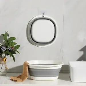 ( )접이식 대야 틈새 폴딩 물통 설거지통 캠핑 여행 간편 휴대용 식기건조대_24630937