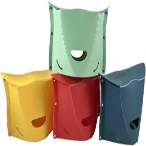 핸드백 기능이 있는 스패토 4팩 접이식 휴대용 캠핑 하이킹 스툴 - BBQ 도서관 및 배낭여행용 경량 여행용