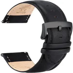 오투디 가죽 시계 밴드 스트랩 퀵 릴리스 우아하고 부드러운 탑 그레인 정품 남성용 22mm 21mm 20mm 18mm