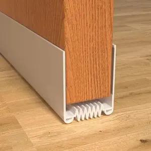 도어 드래프트 스토퍼 39인치 길이 절단 가능한 웨더 스트리핑 씰 외부 및 내부 도어용 강력 접착 스윕(1