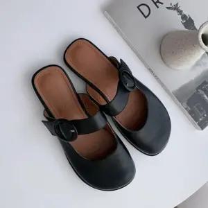 [신상오픈런]메리제인블로퍼 어글리 둥근코 스티치 플랫뮬 (30316755)