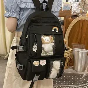 [PP 913] 책가방 백팩 신학기 초등학생 소풍 여행 인형 뺏지 키즈 여아