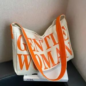 ( )여성 데일리 숄더 대학생 여행용 에코 백 오렌지 여행용에코백 가방 20대 여자 데일리백