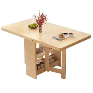 원목탁자 주방 접이식 사각 미니 거실 원목 카페 고재