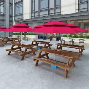 테이블벤치 편의점테이블 야외테이블세트 4인 일체형