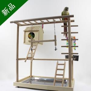 둥지 놀이터 반려 스탠드 높이 우드 앵무새 부리 모란 케이지 앵무새장난감 새장난감
