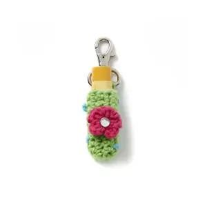 매장정품 GARMENTS FAB Flower Crochet Lip-Balm Keyring (GREEN)