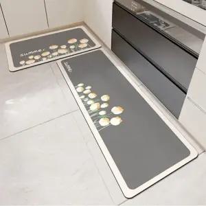 빨아쓰는 규조토 발매트 주방 욕실 2종 세트