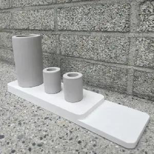 ( )규조토 트레이 화이트 욕실 다용도 받침대 30CM