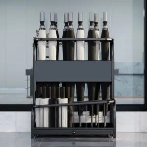 블랙 우산 보관함 우산정리함 학원 로비 이동식 업소 정리함