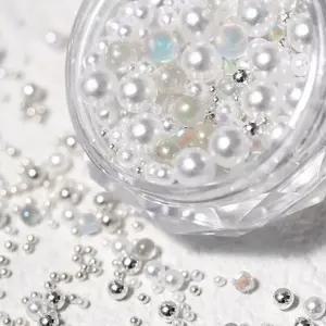 진주파츠 젤 네일 아트 진주 혼합 믹스 스톤 파츠 RD-11802