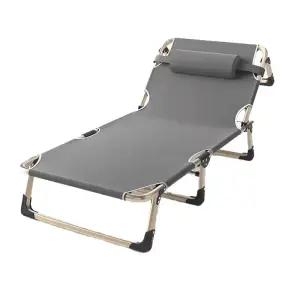 플라스틱 선배드 간이 회색 접이식 튜브그레이