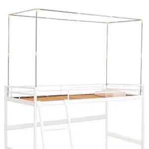 2층침대 커튼 프레임 브래킷 스텐 압착형 모기장 기숙사형 조립 벙커침대