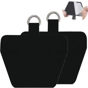 코케이스 2팩 휴대폰 테더 탭 스마트폰 안전을 위한 스트랩 교체 부품 랜야드 커넥터블랙