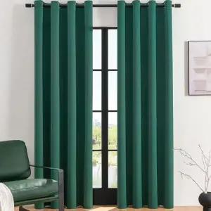 [하프클럽/셀러허브]창문암막커튼 데이나잇 암막 커튼 2장세 긴창 거실 안방 그린 침실암막커튼