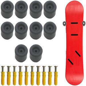 스노보드 벽걸이 디스플레이 걸이, 스키 보관 랙 - 보이지 않는 플로팅 디자인 5개의 보드를 보관할 수 있으며 스키나 스노보드에 모두 맞습니다 스크래치로부터 보호