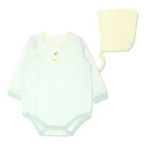 [롯데백화점]오가닉맘 애플체크긴소바디수트모자세트 MISLQS02