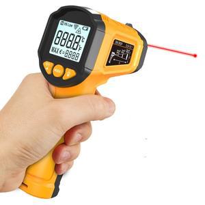 HYTAIS TS380 TS600 디지털 적외선 온도계 산업용 비접촉 IR 건 방사율 휴대용 전자