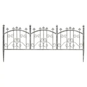 울타리 야외 가든 아치 화원 경계 대나무 철제 펜스