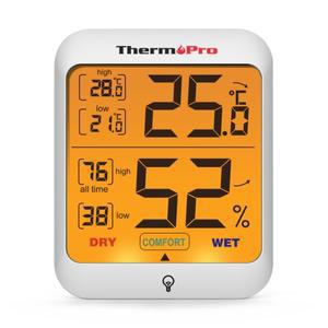 ThermoPro TP53 디지털 실내 온도계 습도계 센서 가정용 백라이트 기상 관측소