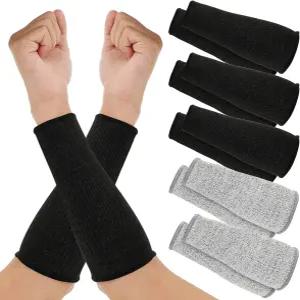 저항 소매 팔 보호 슬리브 보호대 얇은 피부 멍이 든 5쌍 절단