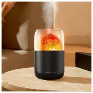 [웰스온] 볼케이노 USB 무드등 가습기 V3 (250ml) (블랙)