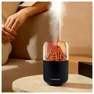 [웰스온] 볼케이노 USB 무드등 가습기 V2 (250ml) (블랙)