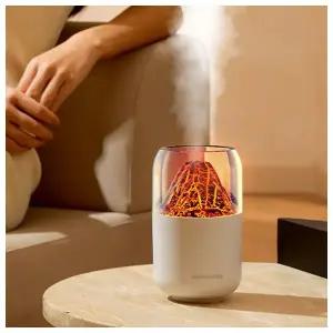 [웰스온] 볼케이노 USB 무드등 가습기 V2 (250ml) (화이트)