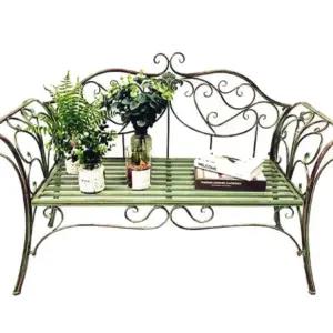 엔틱 빈티지 야외의자 철제 등받이 정원 체어