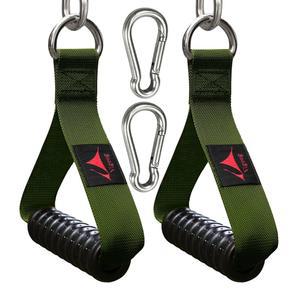 비구그 헤비 듀티 체육관 운동 손잡이 케이블 기계, 저항 밴드, 풀리 시스템 홈 피트니스 장비, 탄성 고무 그립 및 대형 카라비너 2개 포함