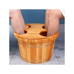 족탕기 원목 족욕통 지압 소나무 바퀴 핸드 가정용 건식 바스켓 배수구