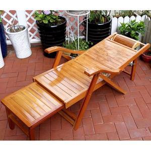 대나무 의자 리클라이너 없는 접이식흔들의자 목재 사우나 안마망치 찜질방 시원한 발판 로그