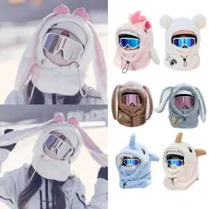 스노우보드헬멧 일체형 후드 스키장 스키헬멧 머플러 스키모자 헬멧모자