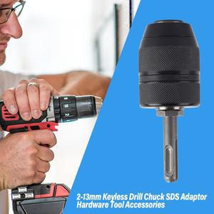 SDS 어댑터 액세서리가 포함된 2-13mm 용량 금속 열쇠가 없는 선반 드릴 척 변환기