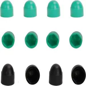 IMPORX 8개 5/16 스케이트보드 트럭 너트 트림 커버 보호 캡 나사 녹 방지 및 슬리브 3/8 센터 컬럼 4개