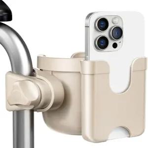 보행기용 기자퓨 컵 홀더 휴대폰 홀더가 있는 휠체어 노인 및 롤레이터 액세서리 병 음료 자전거 모빌리티