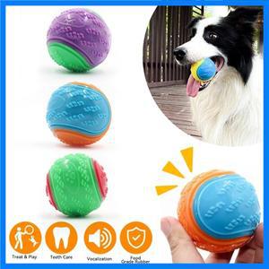 개대화 형 장난감 개를위한 부드러운 TPR 애완 동물 치아 깨물기 저항을 청소 삐걱 거리는 공