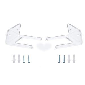 라이린 기타 벽걸이 2PCS 우쿨렐레 아크릴 바이올린 밴조용 랙 - 클리어