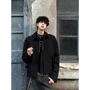 남자 재킷 쇼트 칼라 패드 코트 패피1