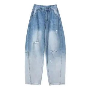 팬츠 남성용 가을 디스트로이드 와이드 그러데이션 진 패피3