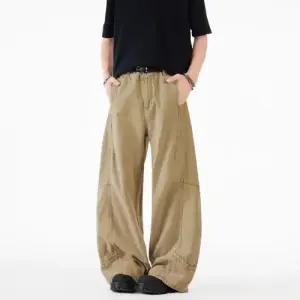 남자 팬츠 청 연두 캐주얼 커프 워싱 패피1