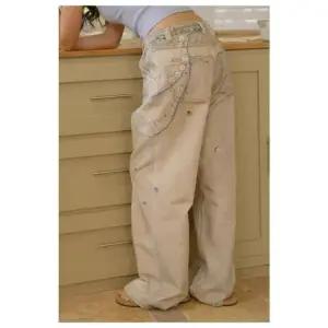 남성 바지 청 프린트 비치 레이스 홀리데이 체인 진주 패피1