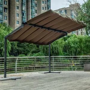 이동식 차고지 파고라 어닝 조절 스카이 주차장 가림막 개인 슬라이딩 주택 간이