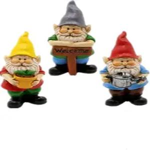 뮤아맥스 미니어처 놈 피규어 요정 정원 액세서리 작은 3 을 위한 선물