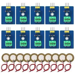 아두이노 DIY 키트용 XII티아 10pcs 압전 센서 아날로그 세라믹 진동 모듈 3.3V/5V