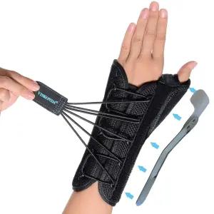 드 케르뱅의 건막염 손목 터널 증후군 관절염 신경절 낭종 및 팔뚝 지지용 엄지 스피카 스플린트 지지대가