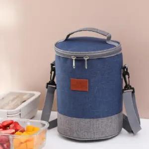 원형 도시락가방 보온 런치백 보냉 소풍 직장인